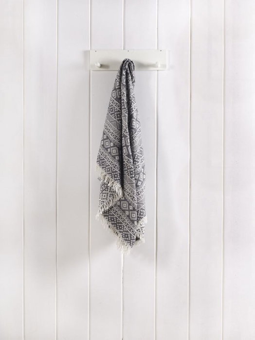 Mijölnir Toalla de playa Fouta Negro y beige